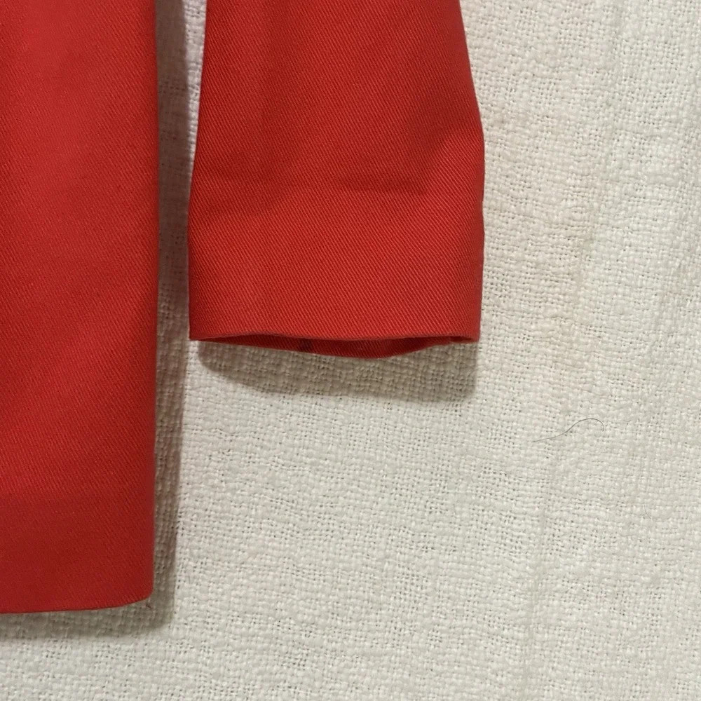 Gymboree Orange Red‎ Holidays Christmas Rain Jacket Girls Small 5/6 School